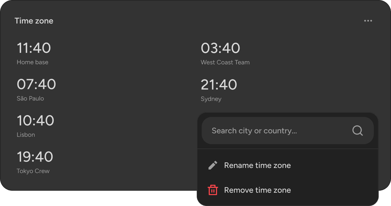Time Zones